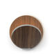 Gravy LED 4 inch Silver with Oiled Walnut Wall Sconce Wall Light, Plug-in
